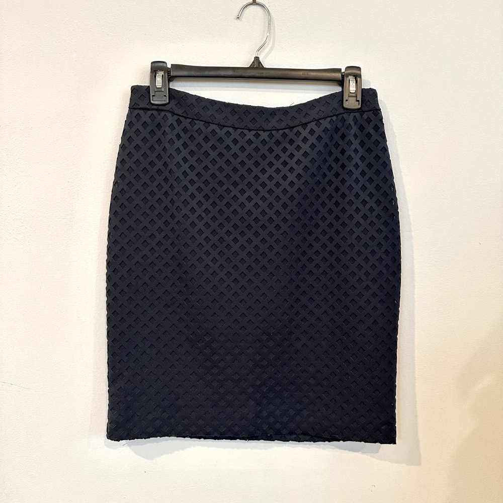 Banana Republic Navy Laser Cut Skirt 💙